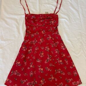 Princess Polly Red Floral Mini Dress
